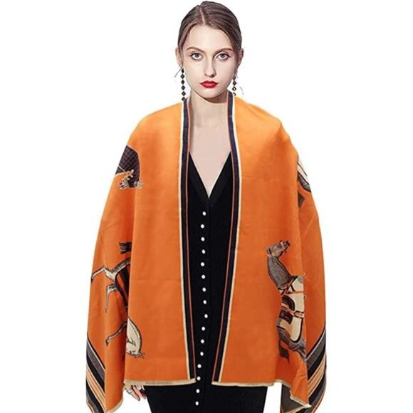 Women Pashmina Silky Shawl Wrap for Evening Dressing - Picture 5 of 8